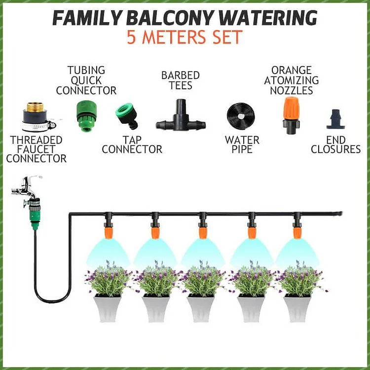 Mist Cooling Automatic Irrigation System（Great specials on some lengths🛍️）