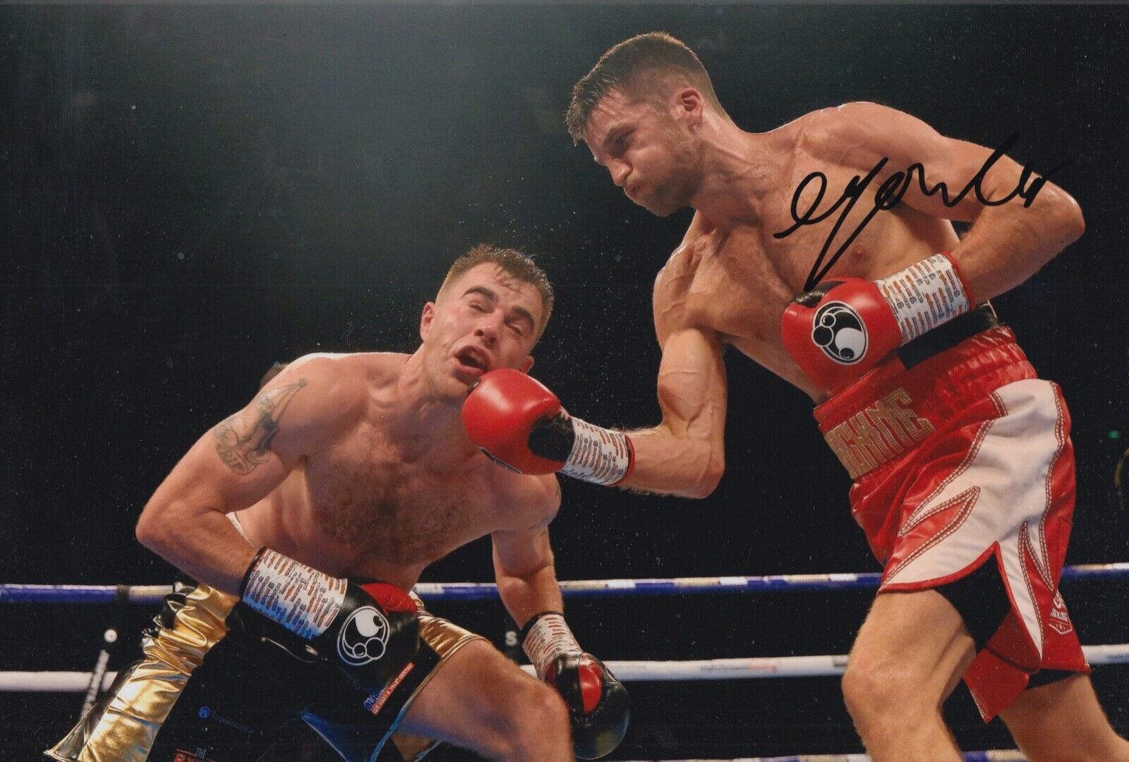 ANTHONY FOWLER HAND SIGNED 12X8 Photo Poster painting BOXING AUTOGRAPH