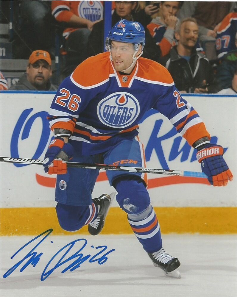 Edmonton Oilers Ilro Pakarinen Signed Autographed 8x10 Photo Poster painting NHL COA B