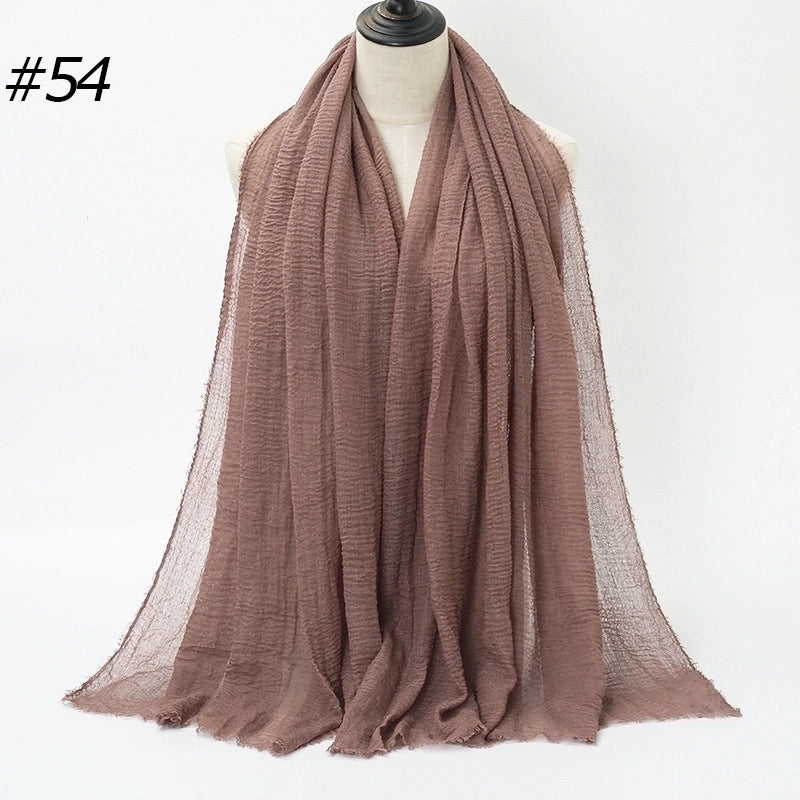 20 Pieces Fashion Solid Color Cotton Pashmina Scarves