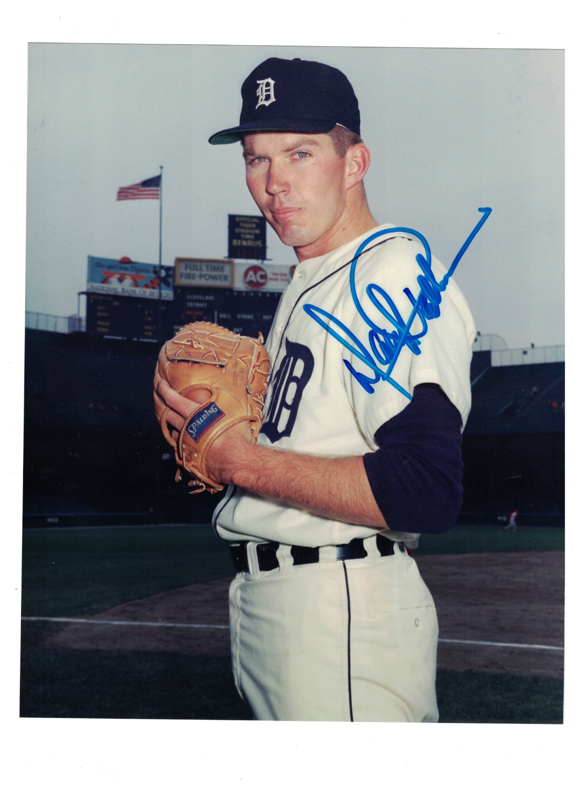 Daryl Patterson Detroit Tigers Signed Baseball Photo Poster painting W/COA RH3