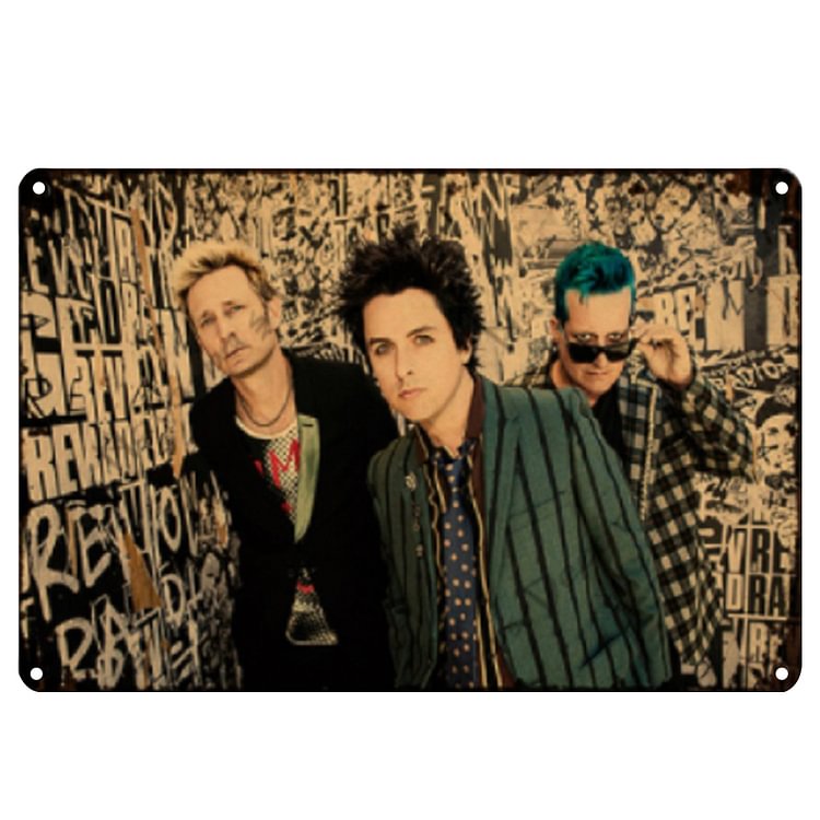 【20*30cm/30*40cm】Green Day - Vintage Tin Signs/Wooden Signs
