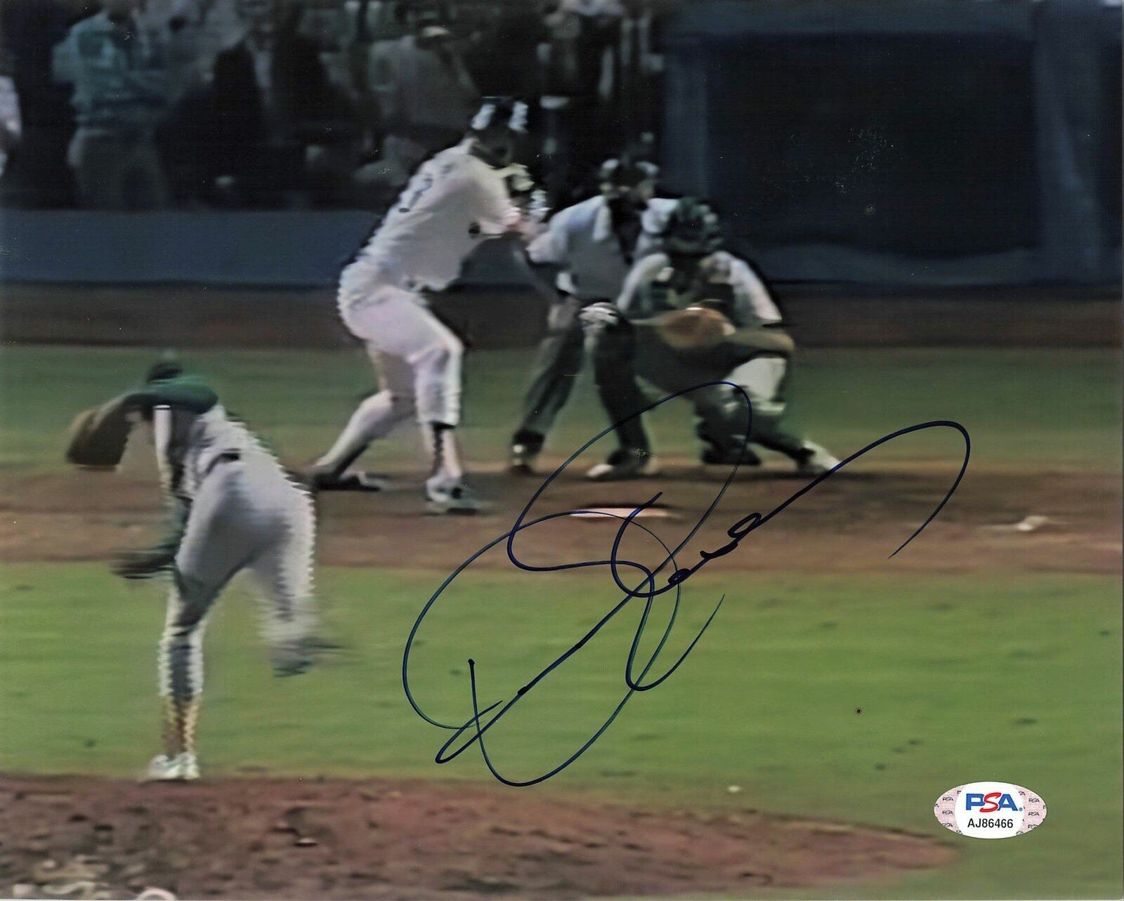 DENNIS ECKERSLEY signed 8x10 Photo Poster painting PSA/DNA Oakland Athletics Autographed