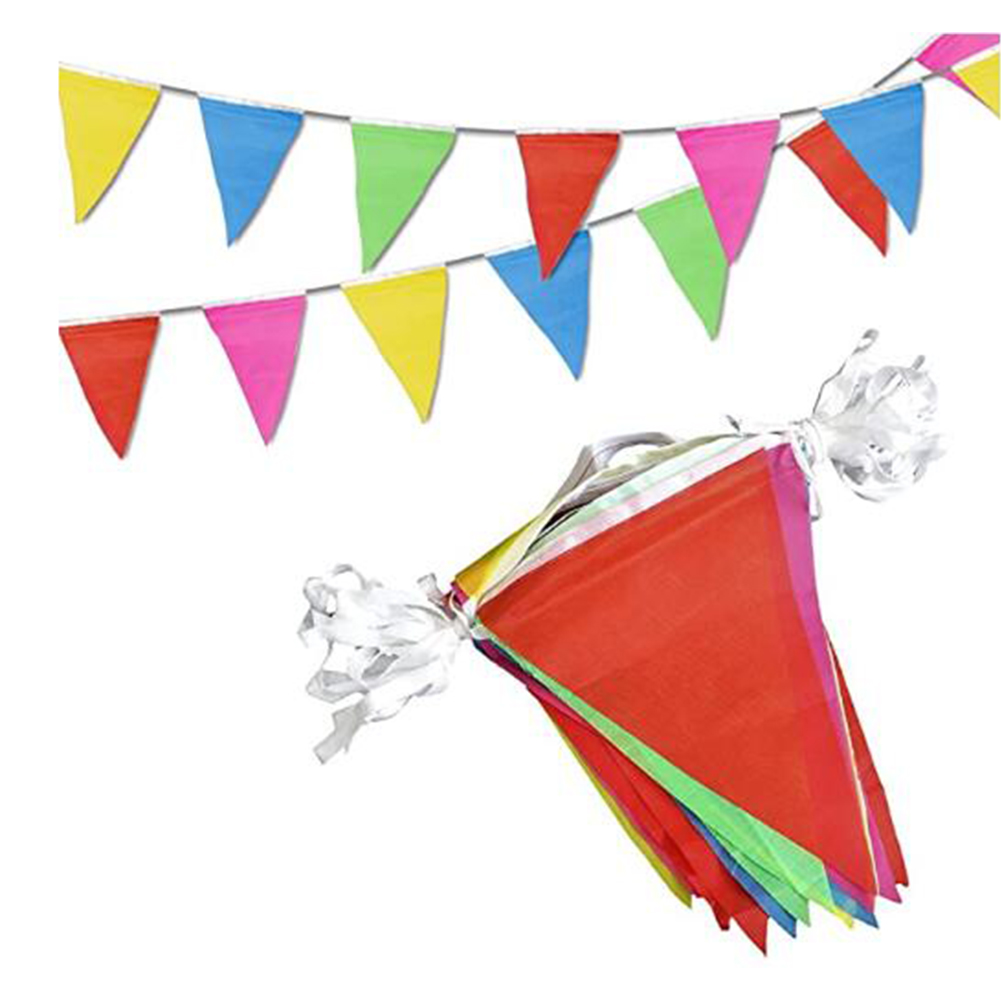 

1 Pack Party Anniversary Banner Flags String Hanging Triangle Buntings, 501 Original