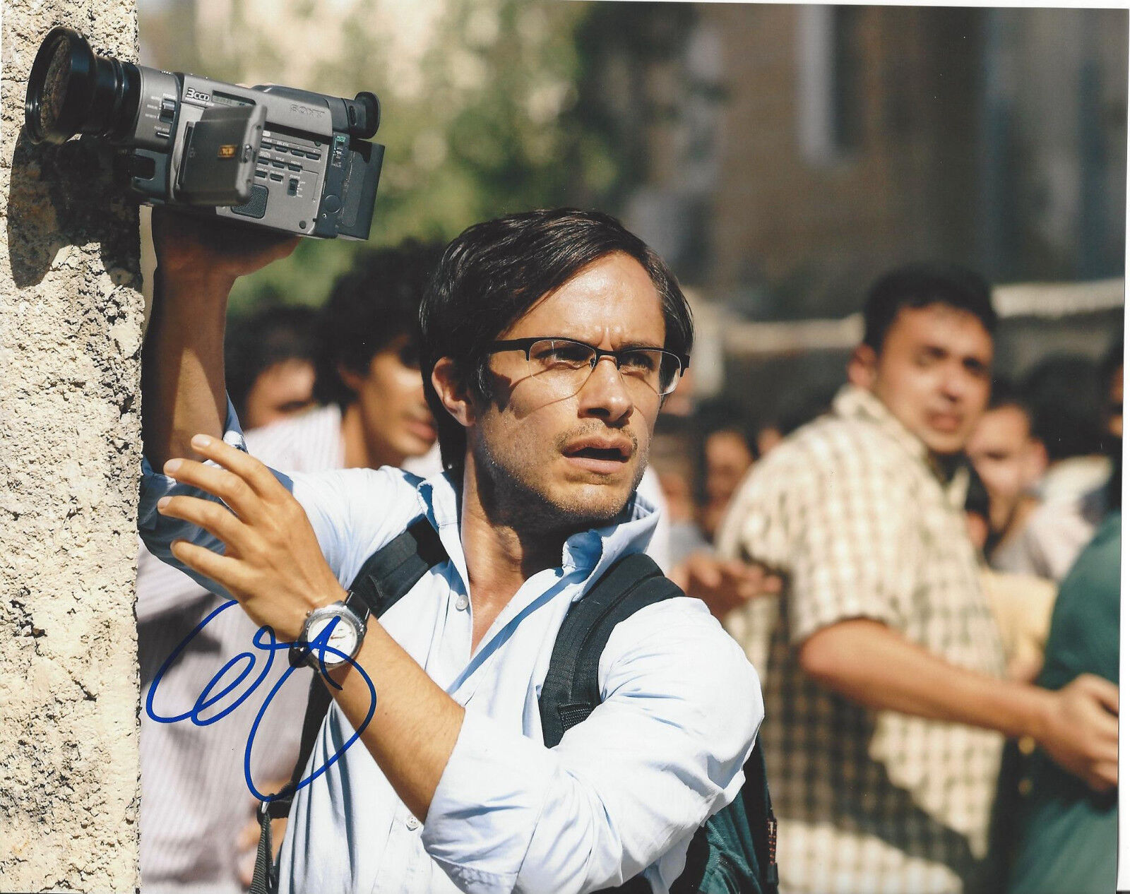 GAEL GARCIA BERNAL SIGNED 'ROSEWATER' 8X10 Photo Poster painting COA B MOTORCYCLE DIARIES GARCíA