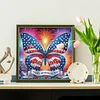 Diamond Painting-DIY Crystal Rhinestone Flag Butterfly