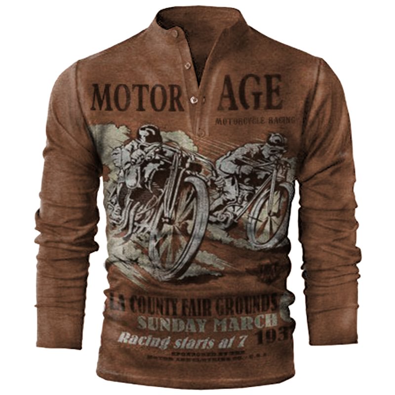 Motor Age Print Shirt / [viawink] /