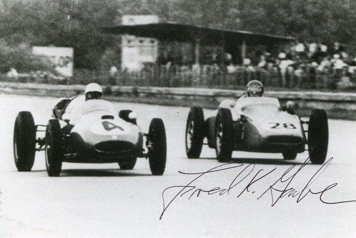 Fred Gamble Autograph, American FORMULA ONE Driver 1960 signed Photo Poster painting