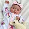 20" Super Cute Handmade Lifelike Brown Hair Silicone Vinyl Reborn Girl Juppa - RBBI-Myrebornbabydoll&reg; Myrebornbabydoll&reg;