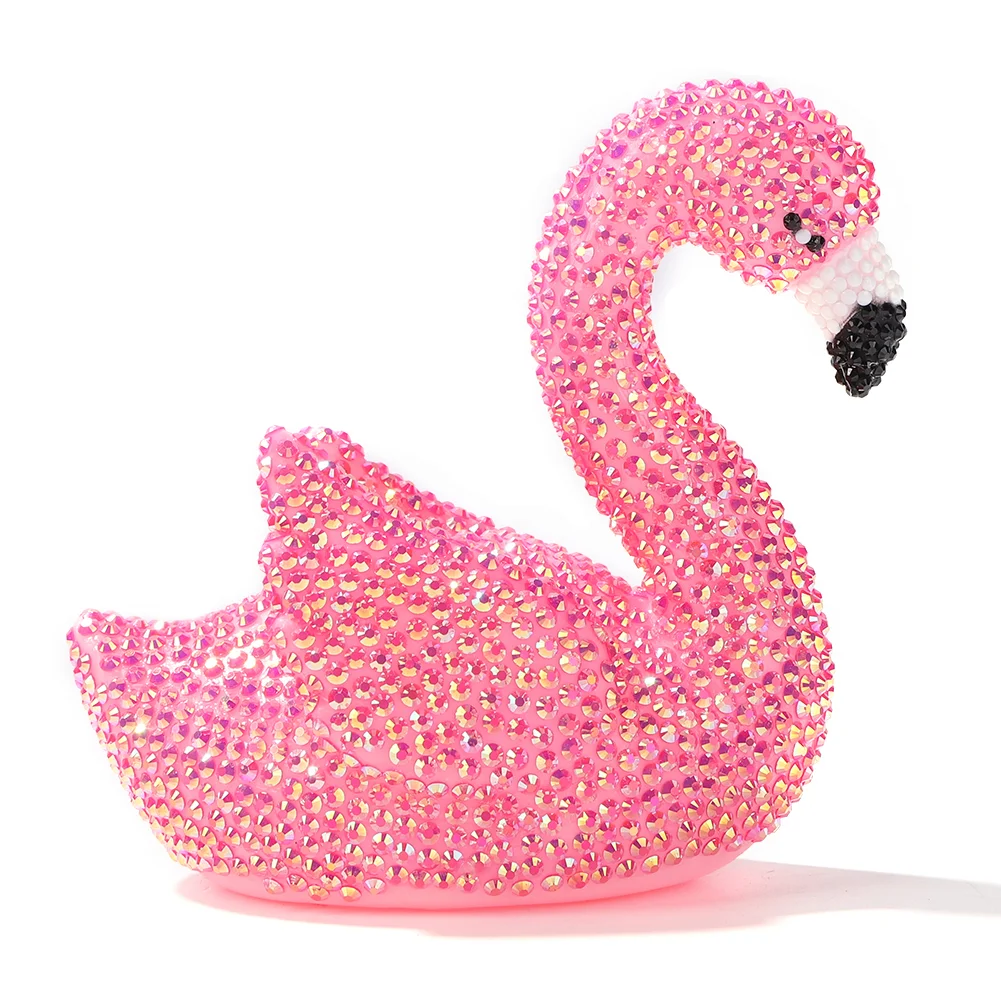 3D DIY Applique Rhinestone Flamingo Bird Kits Mosaic Diamond Patches Art