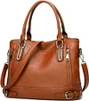 Damen Handtasche Leder Henkeltasche Top Griff Tasche Vintage Weiches Umhängetasche Schultertasche für Frauen