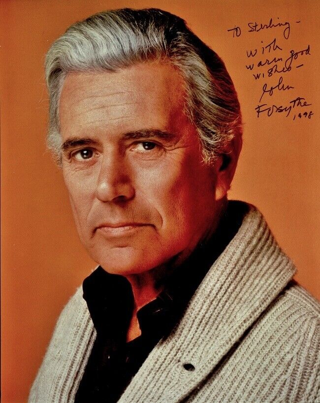 JOHN FORSYTHE Signed Photo Poster painting - 1998