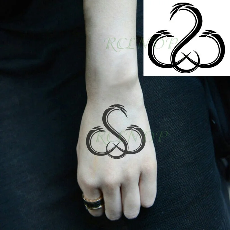 Waterproof Temporary Tattoo Sticker Love Heart Pattern Letters Design Arabic Writing Flash Tatoo Fake Tatto for Woman Men