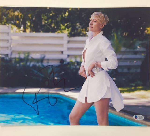 ROBIN WRIGHT Autograph Signed 11x14 Photo Poster painting ~ BAS Beckett COA ~House of Cards SEXY