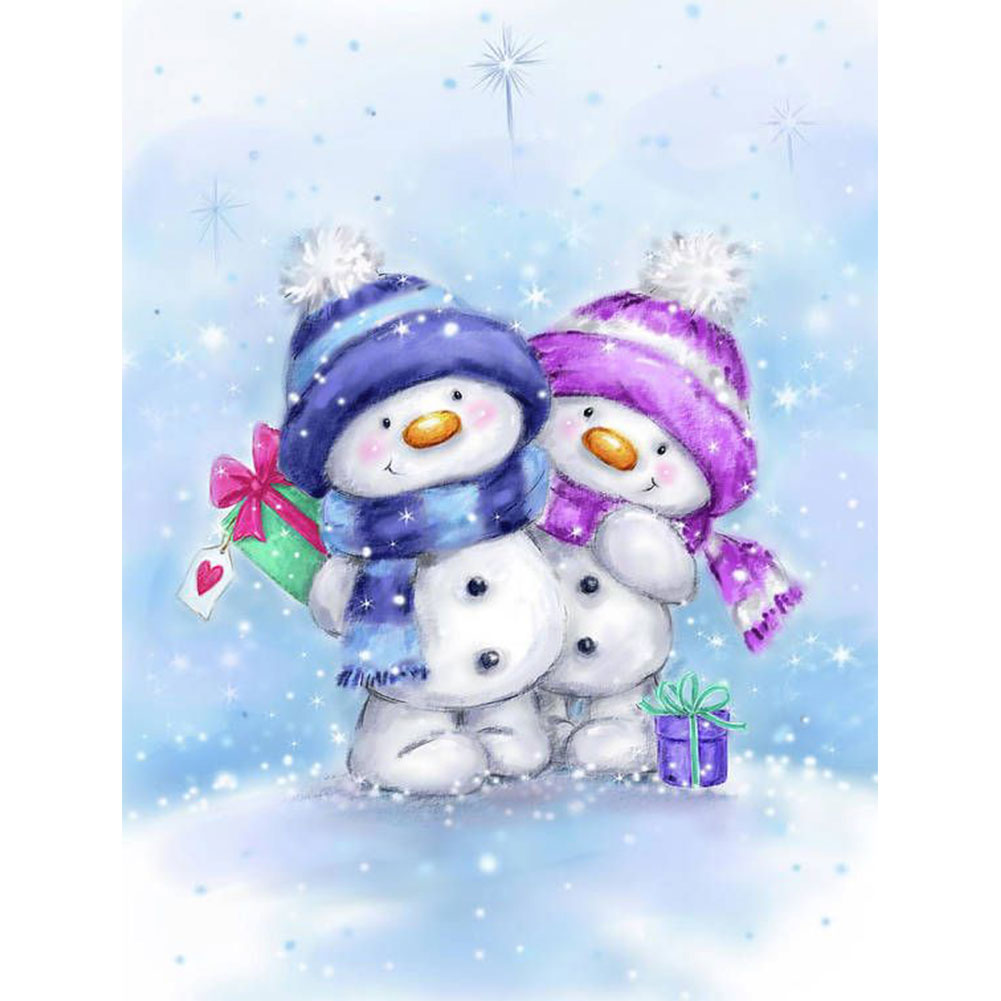 

Snowman - Round Drill Diamond Painting - 30*40CM, 03, 501 Original