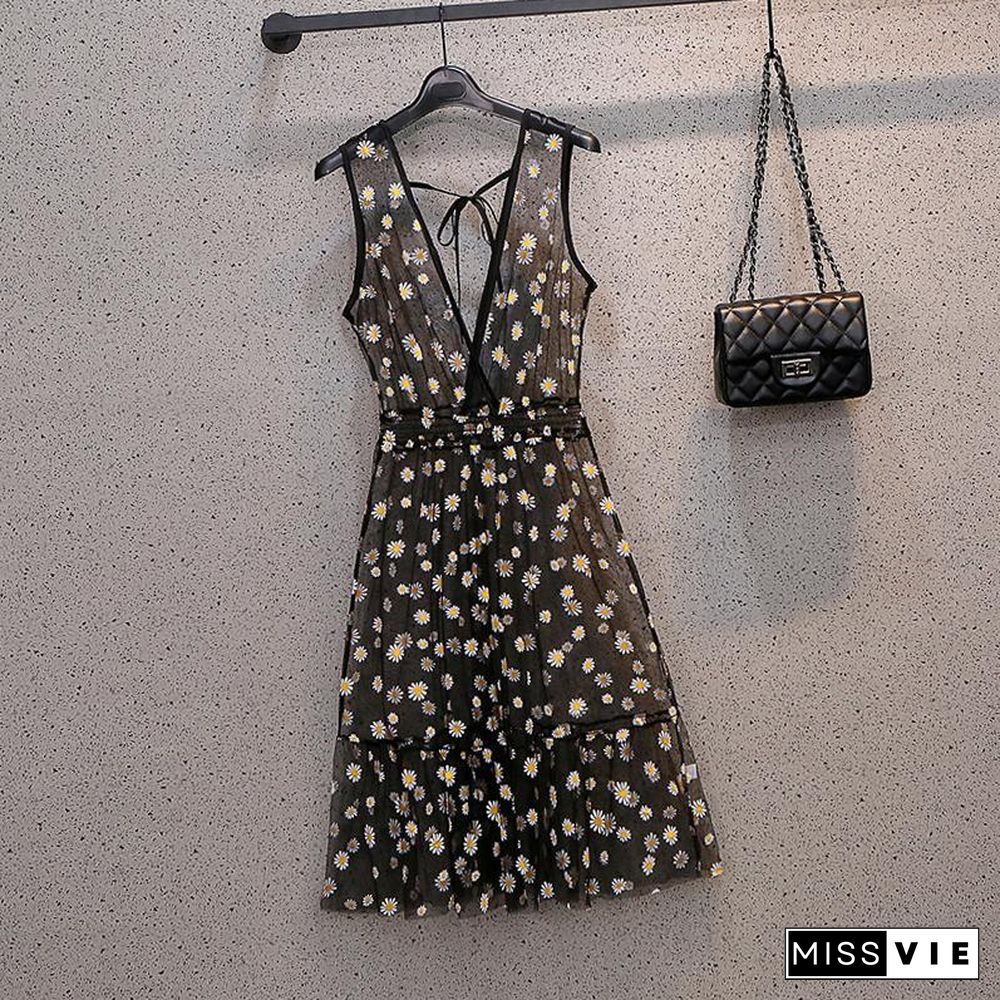 Pastoral Daisy Print Two-Piece Set P13850