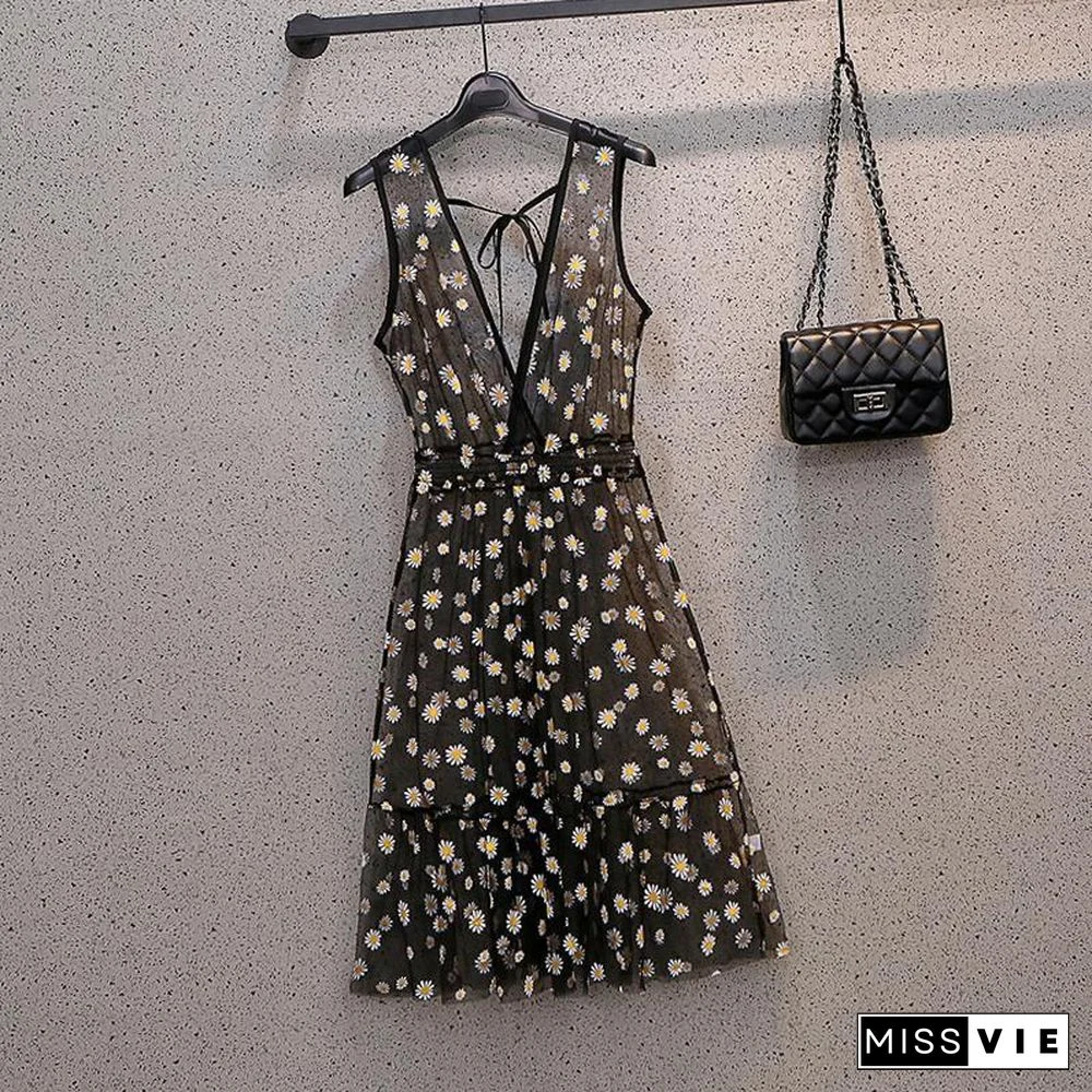 Pastoral Daisy Print Two-Piece Set P13850