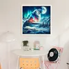Aurora Wolf-11CT Stamped Cross Stitch 40*40cm/15.75*15.75in tapestrymarket
