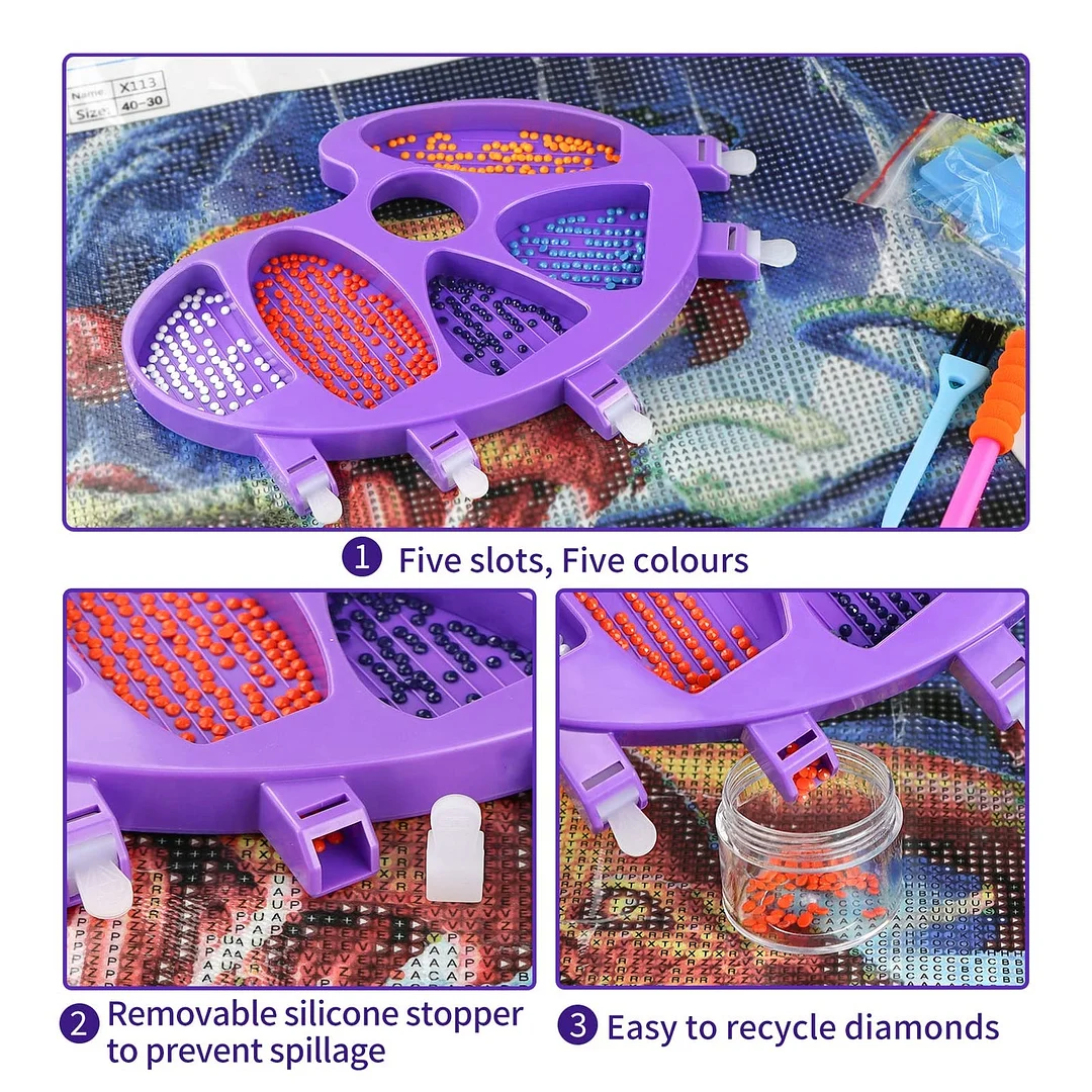 Diamond Painting Tools | 5 Section Palm Trays