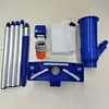 Portable Swimming Pool Pond Fountain Vacuum Cleaner 2 Leafbag with 5Section Pole