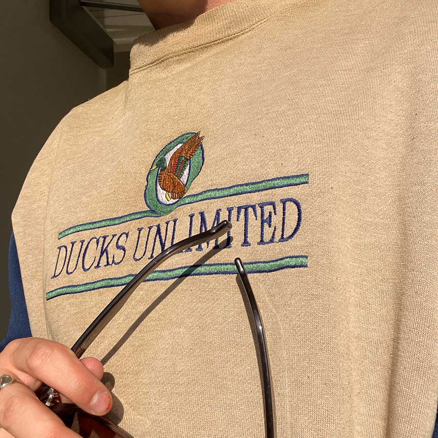 Vintage Ducks Unlimited embroidered sweatshirt