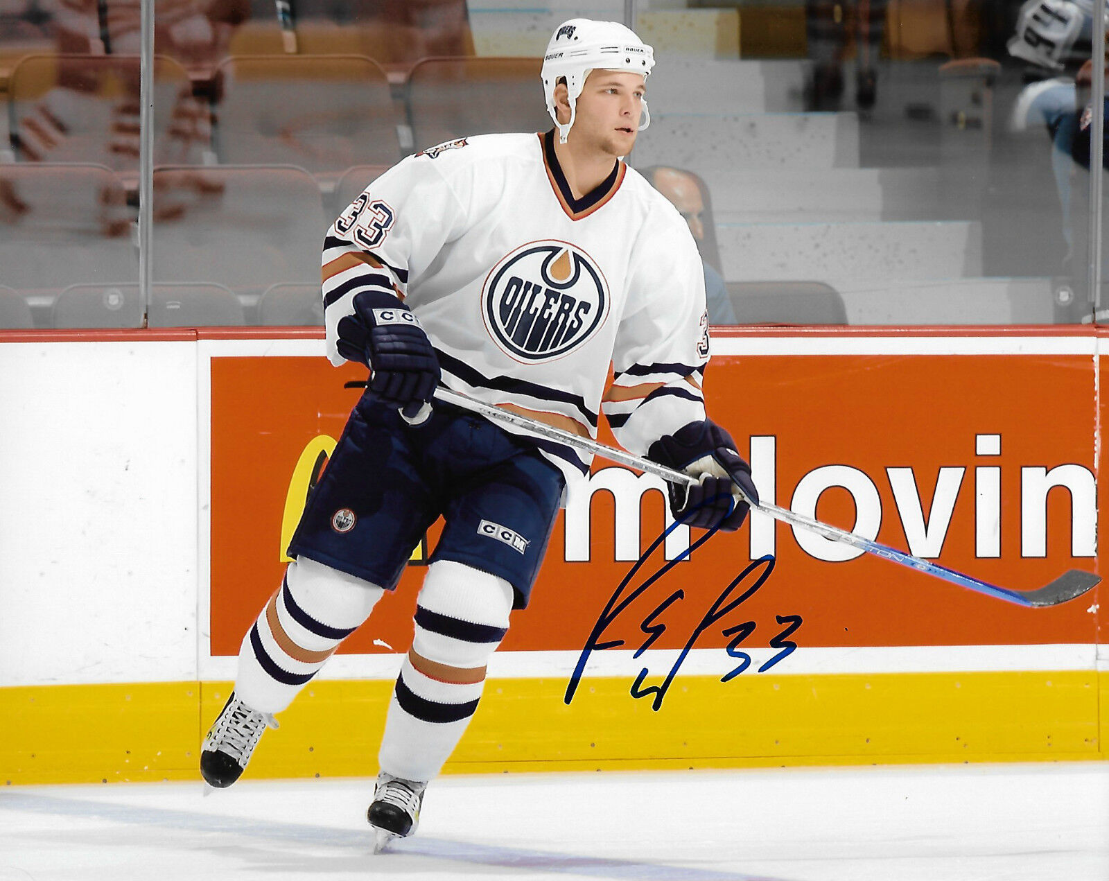 Edmonton Oilers Rob Schremp Signed Autographed 8x10 Photo Poster painting COA