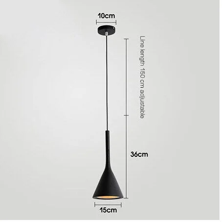 Nordic Led Pendant Lights Black White E27 for Kitchen Fixtures Bedroom Table Dining Room Hanging Lamp Lampshade Home Chandelier