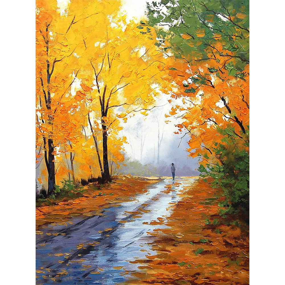 

Fall Forest - Round Drill Diamond Painting - 30*40CM, Round diamond 30*40cm, 501 Original