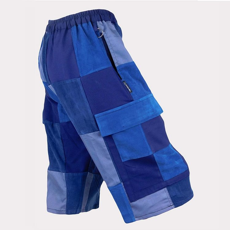 Outdoor Color Patchwork Casual Shorts