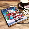 2 Stück 50-seitiges A5 Schneemann Santa Claus Diamond Painting Notizbuch für Erwachsene Geschenk