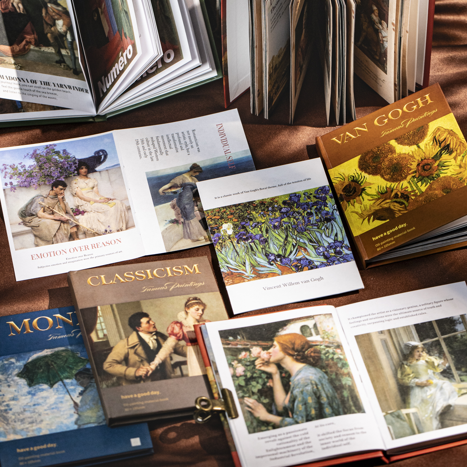 재질: 종이 - 유명 그림 시리즈 빈티지 캐릭터 장면