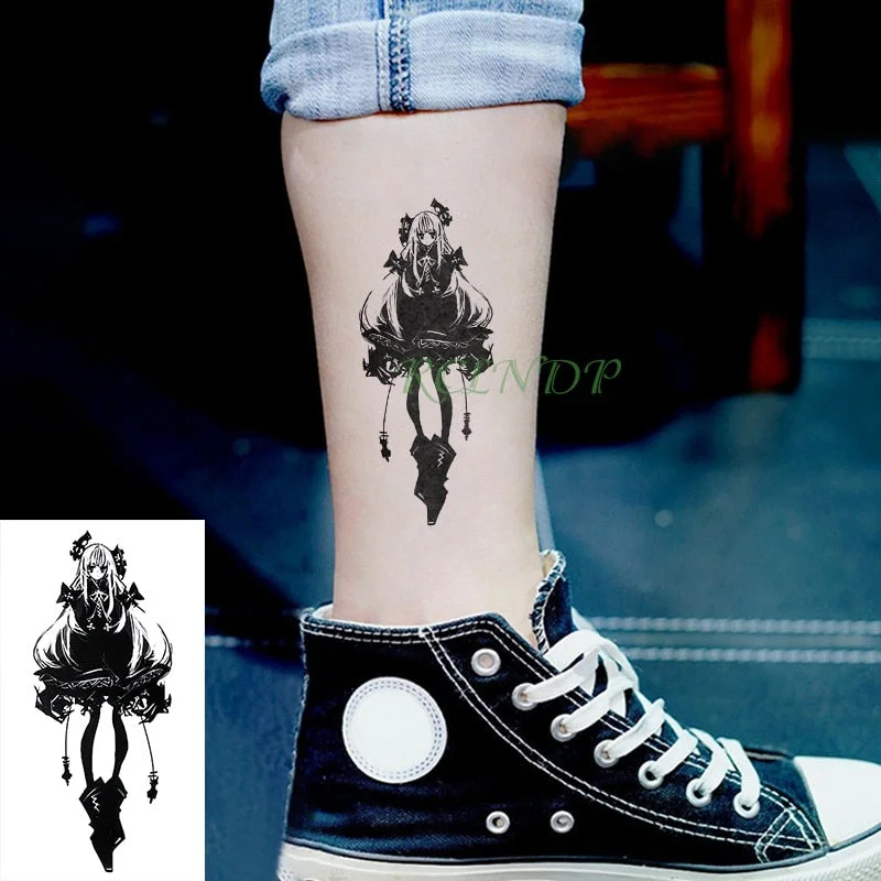 Waterproof Temporary Tattoo lovely Anime tatto stickers flash tatoo fake tattoos for girl women lady kid
