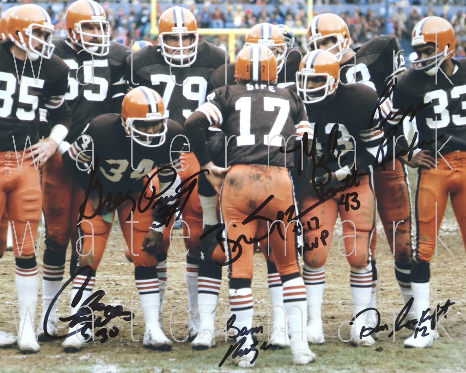 Cleveland Browns Kardiac Kids signed 8X10 print Photo Poster painting poster autograph RP