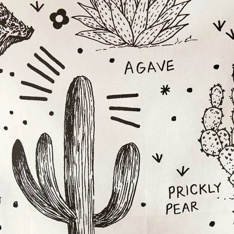 Desert Species Reference Chart Tapestry Wall Hanging Botanical Floral Tapestry Chart Diagram Illustration Wall Decoration decor