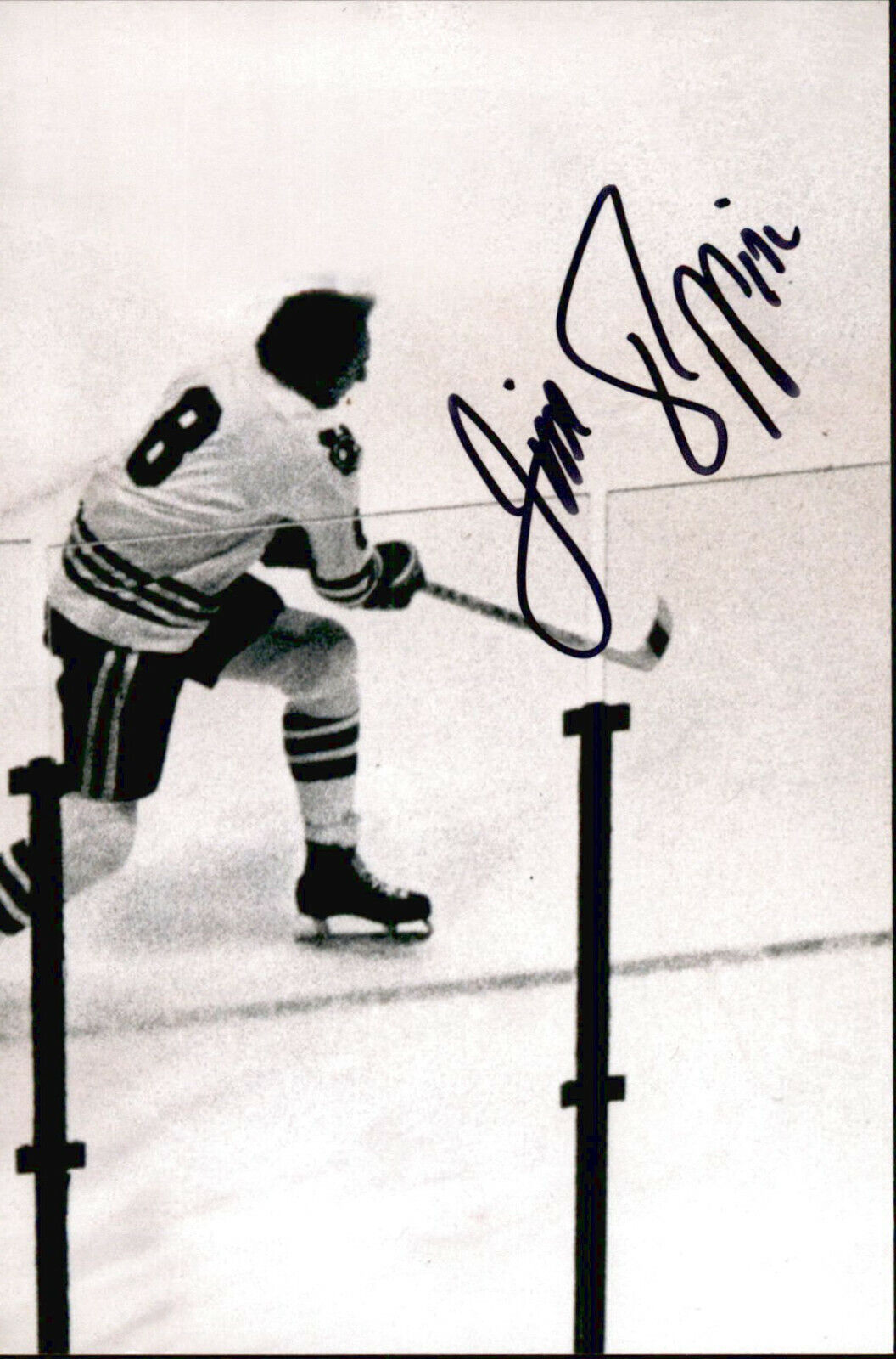 Jim Pappin SIGNED autographed 4x6 Photo Poster painting CHICAGO BLACKHAWKS