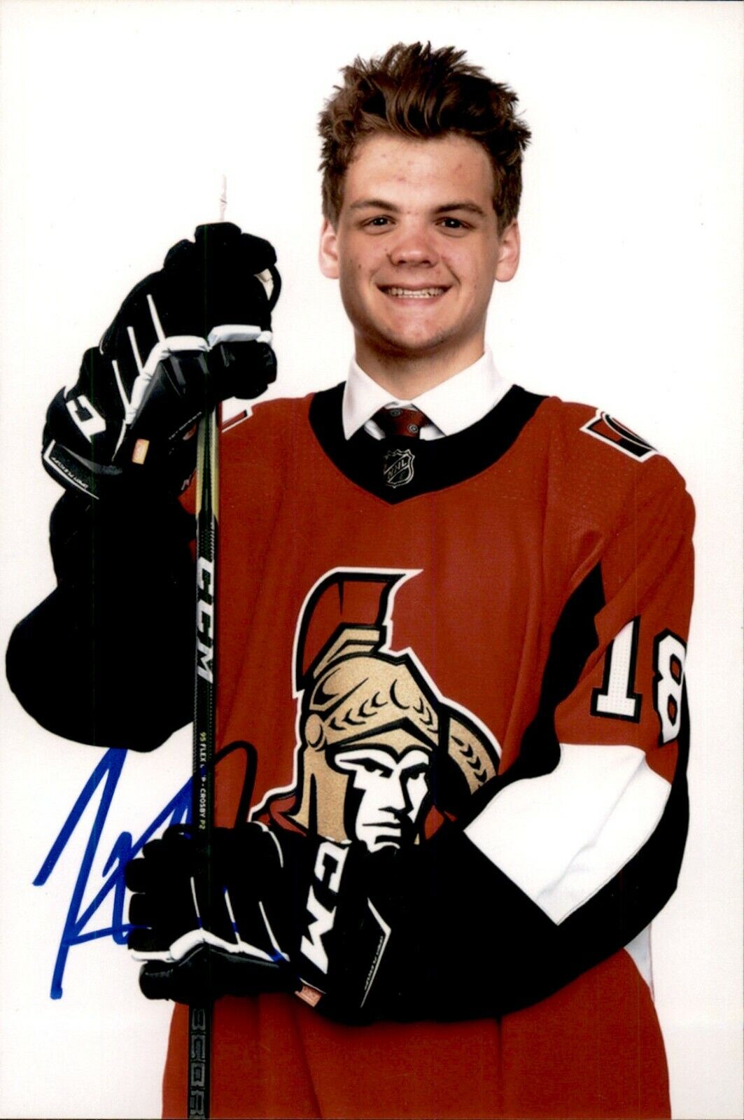 Jonathan Johnny Gruden SIGNED autographed 4x6 Photo Poster painting OTTAWA SENATORS / PENGUINS 2