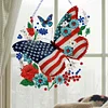 DIY Independence Day Butterfly Diamond Painting Single-sided Hanging Pendant