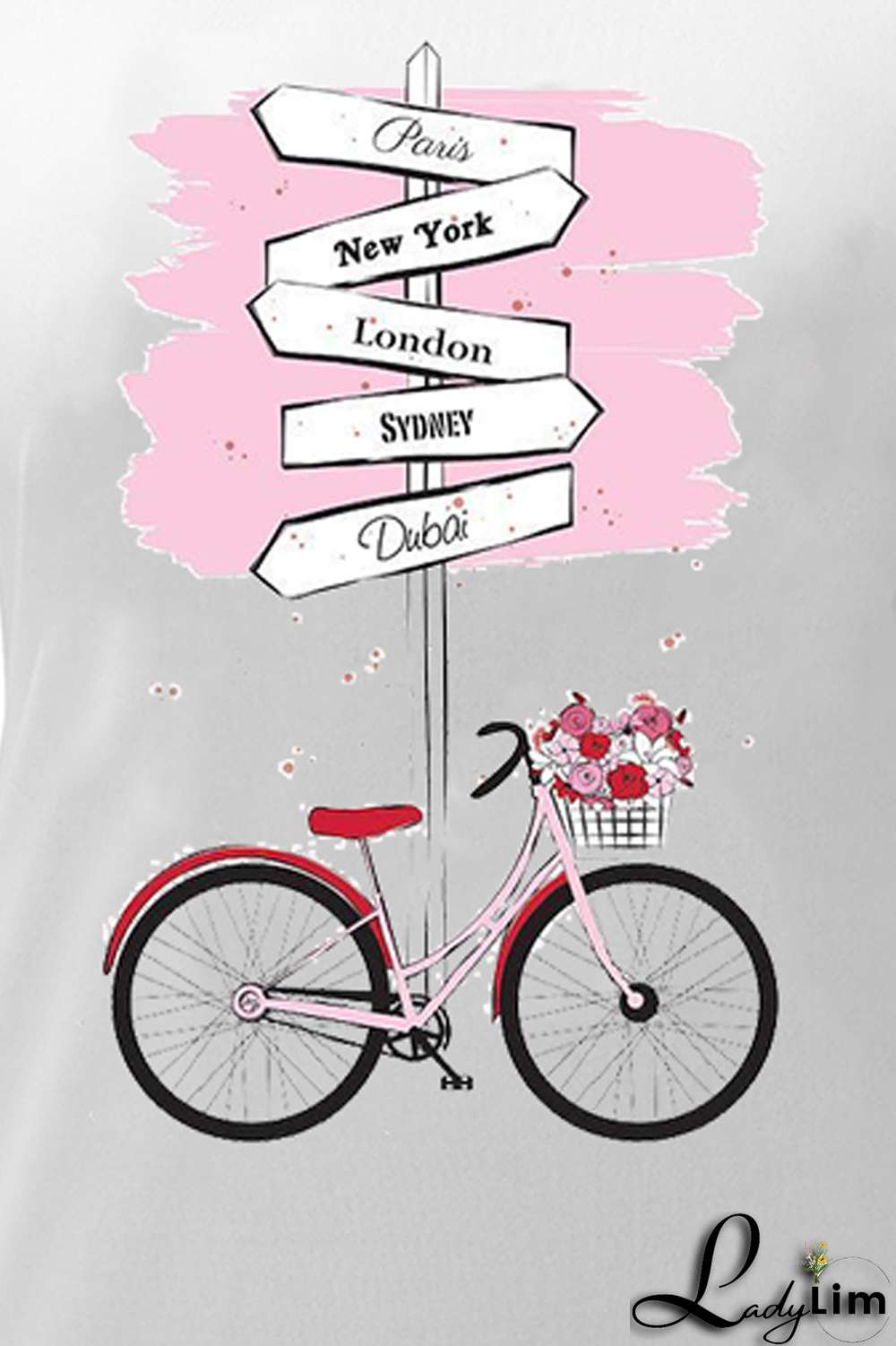 White Fashion Street Print Patchwork Letter O Neck T-Shirts