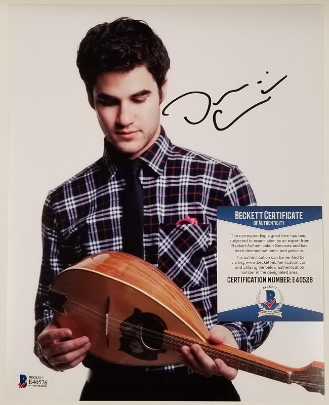 DARREN CRISS Signed 8x10 Photo Poster painting Glee American Crime Story Image3~ Beckett BAS COA