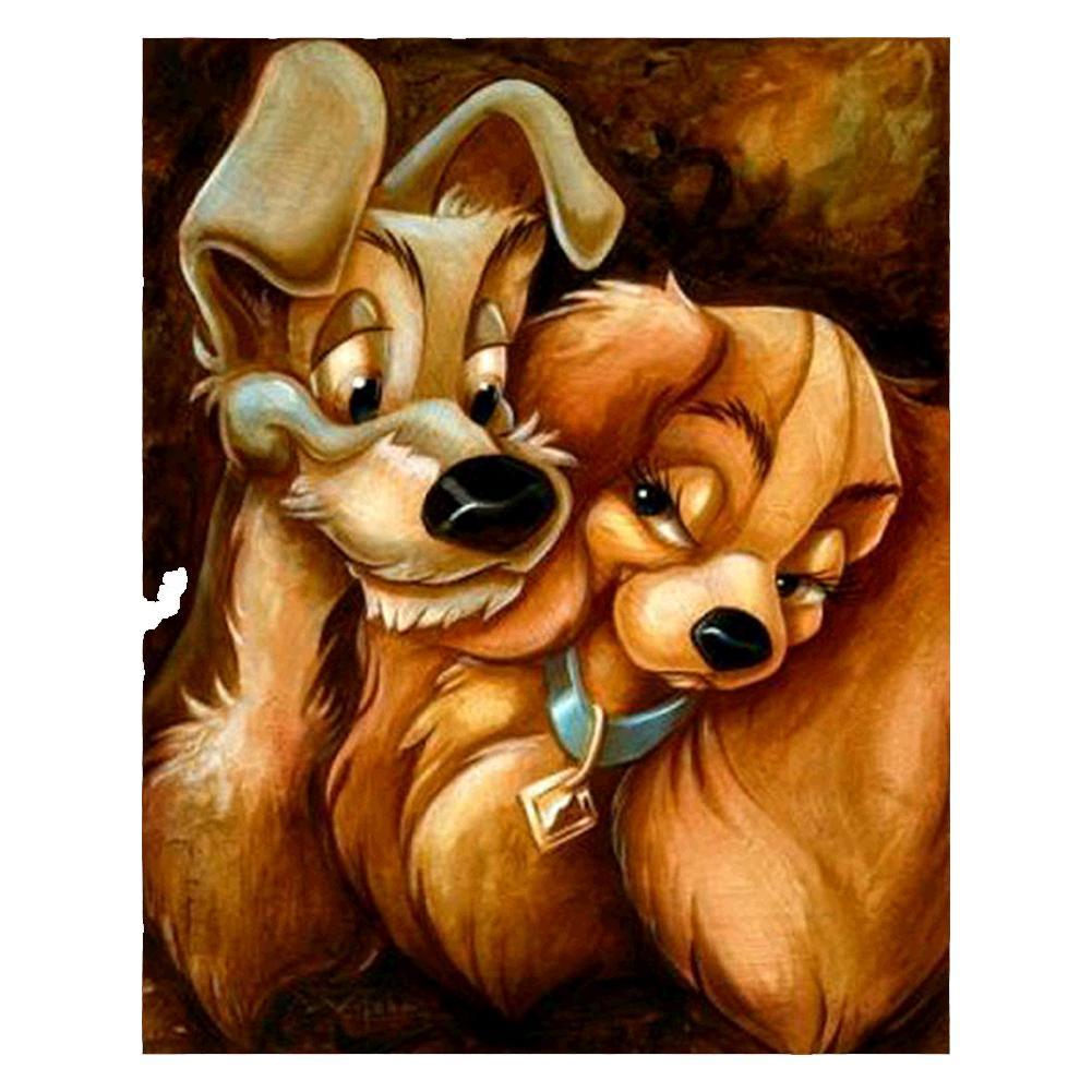 

Dog - Round Drill Diamond Painting - 30*25CM, 501 Original