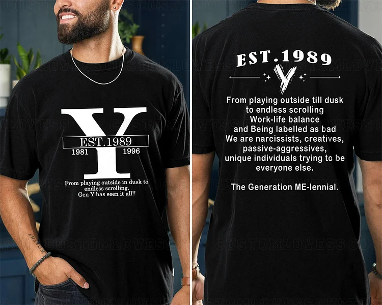 Custom Year Gen Y T-Shirt