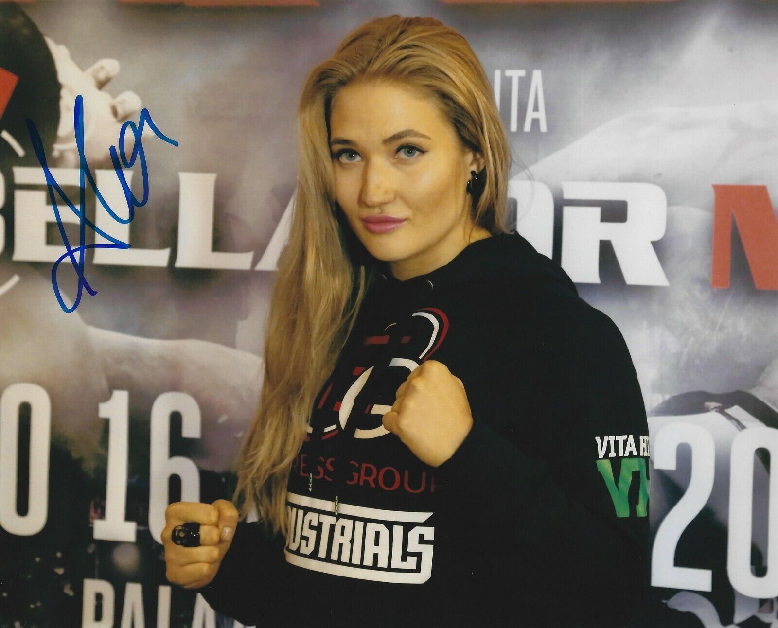 Anastasia Yankova Signed 8x10 Photo Poster painting Bellator MMA K-1 Model Picture Autograph 109