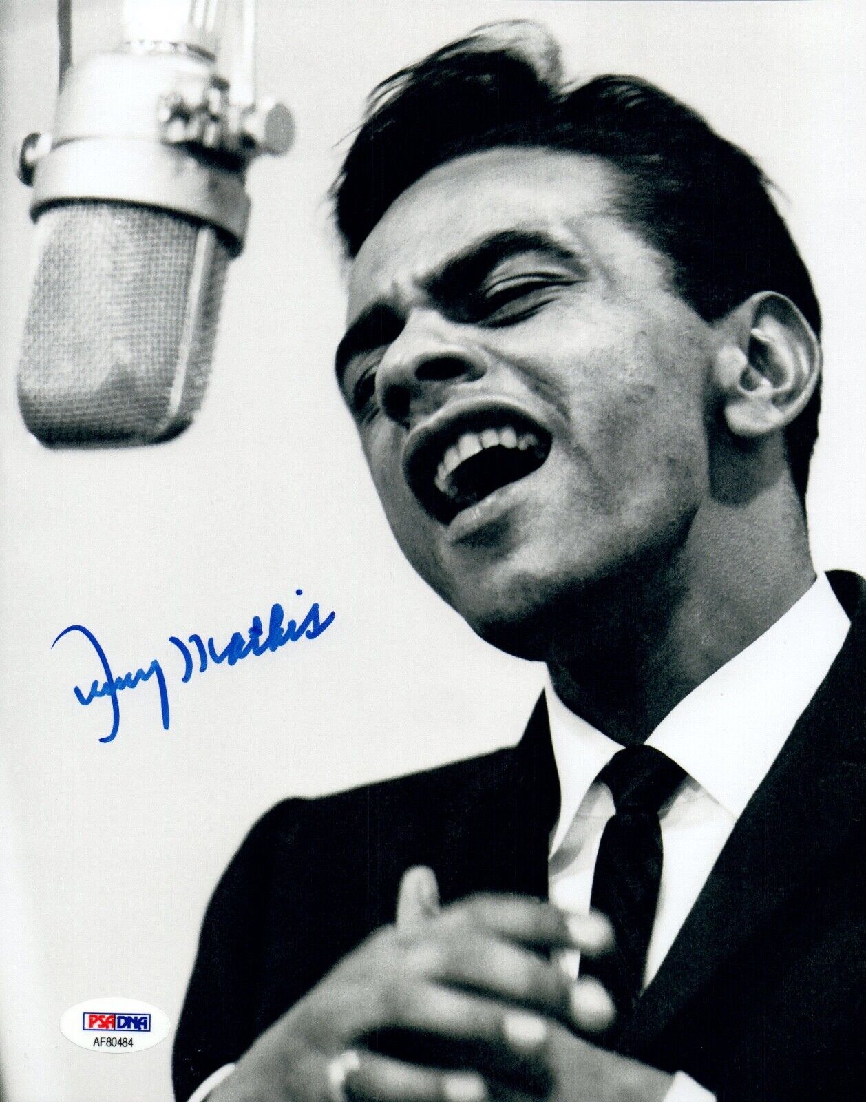 Johnny Mathis Signed Autographed 8x10 Photo Poster painting PSA/DNA COA