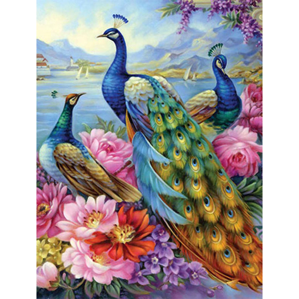 

Peacock - Round Drill Diamond Painting - 40*50CM, 501 Original