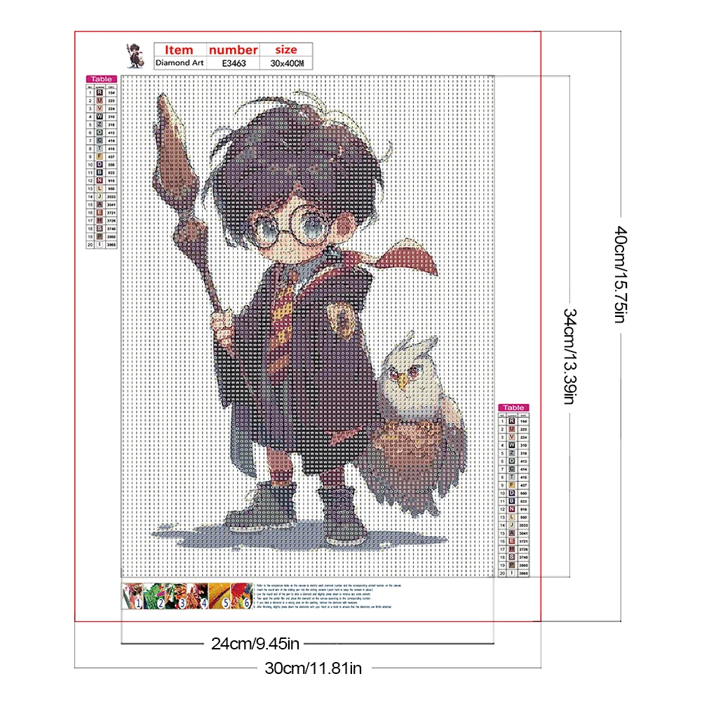 Diamond Painting - Full Round Drill - Harry Potter(Canvas|30*40cm)