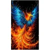 Phoenix - Full Embroidery 3 Strands 11CT Stamped Cross Stitch - 40*70CM - Large Size