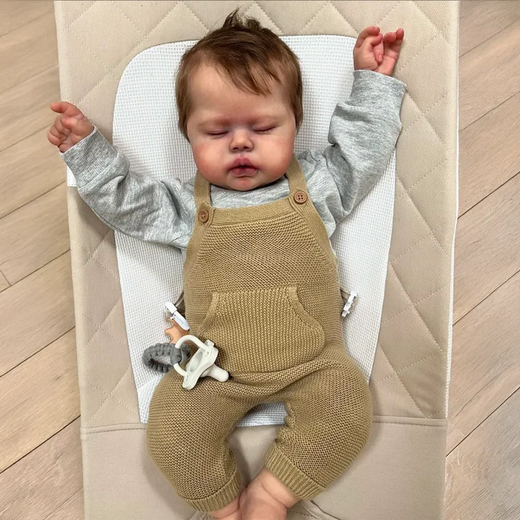 20'' Super Lovely Cloth Body Reborn Baby Girl Doll Dakour with Heartbeat💖 & Sound🔊：Realistic Reborn Baby Dolls By Rsgdolls®