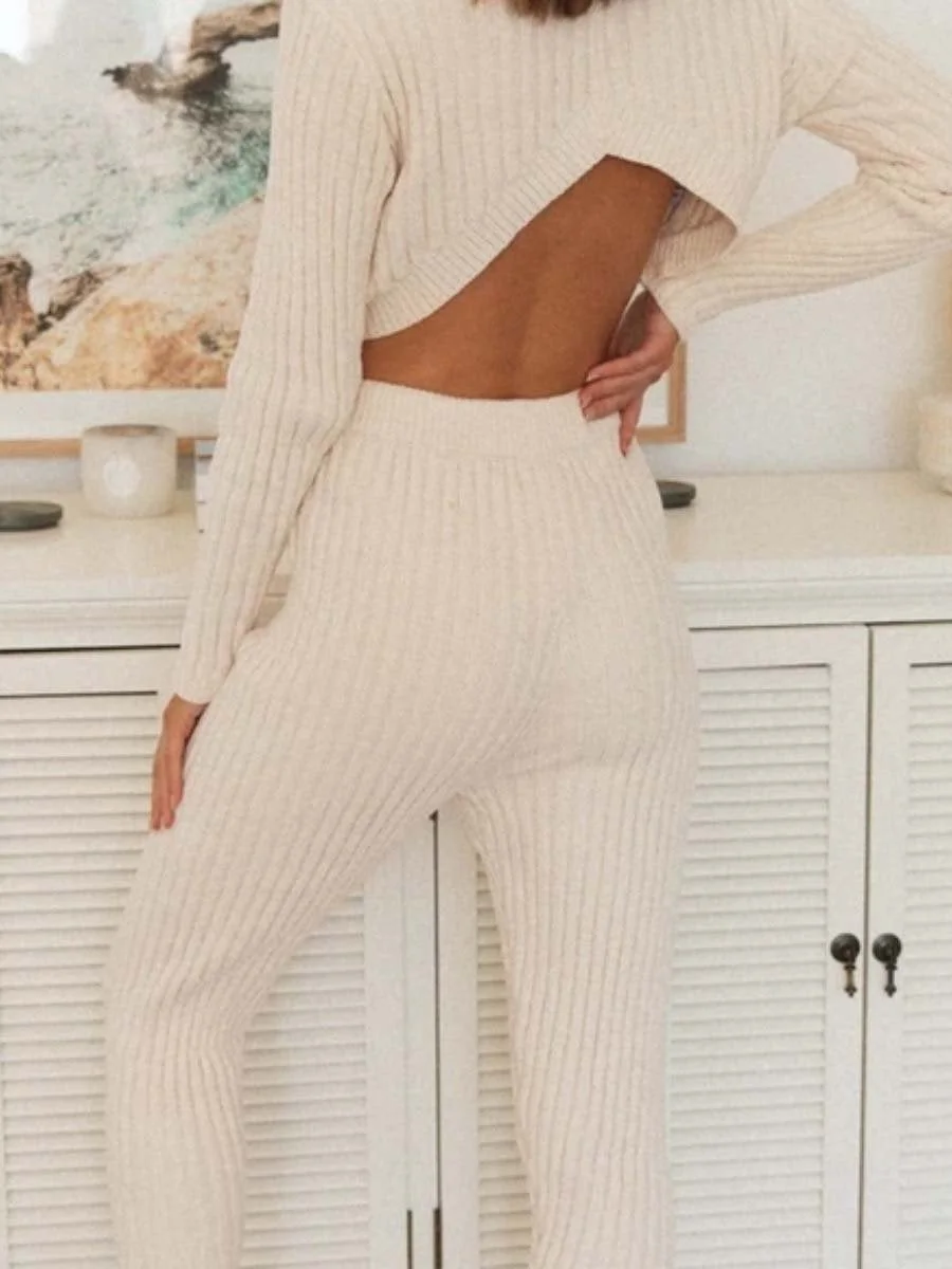 Two-piece knitted sweater