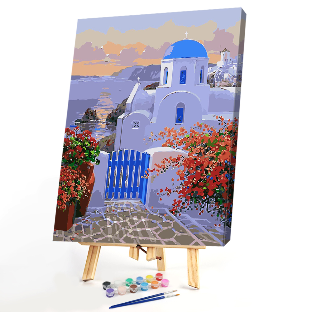 

40*50CM Paint By Numbers-Castle Gate, 501 Original