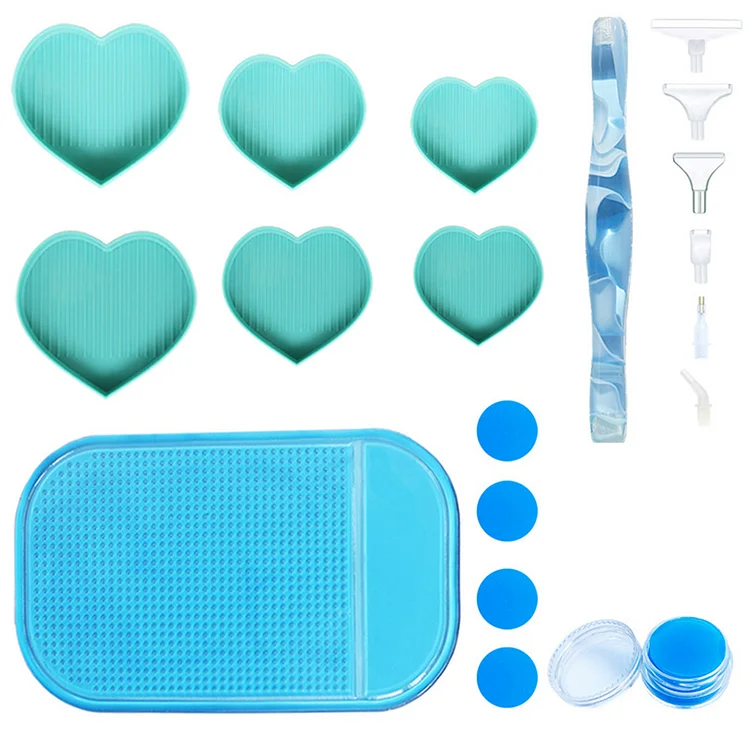 DIY Bead Sorting Trays Handmade Heart Shape Diamond Art Tool Portable Arts Craft gbfke